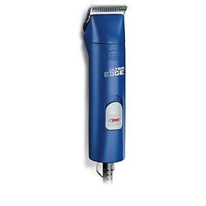Andis – 23275, Ultra Edge Detachable Blade Clipper – Super 2-Speed Rotary Motor with Minimal Noise, 3400-4400 Strokes per Minute, Includes 14-Inch Heavy-Duty Cord – for Dogs, Coats & Breeds, Blue