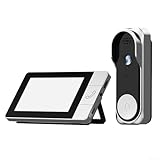 Kabellose Türklingelkamera mit 4 3 Zoll Bildschirm 1080P Video IP65 Wasserdicht Outdoor Video Gegensprechanlage mit und Zwei-Wege-Audio