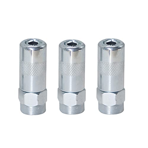 HANTUO - 6 PCS Grease Gun Nozzle tip, Grease Nozzle Metal Replacement Grease tip Nozzle Fitting Nipple Grease Gun Lubrication Accessories, Steel Copper Grease Gun by HANTUO - Image 3