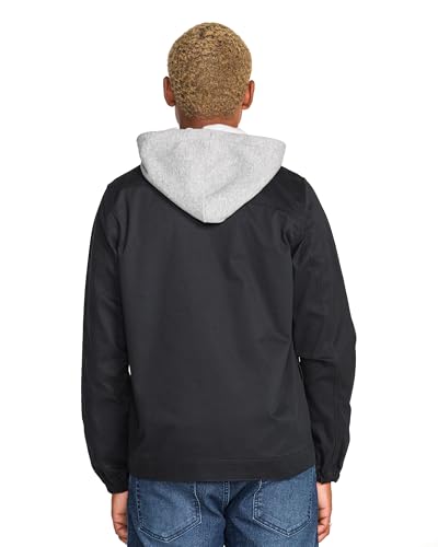 Image of Volcom Men's Rexton Jacket - Modern Fit Lightweight Zip-up Jacket Adjustable Hood, Everyday Outerwear