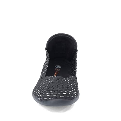 Image of Bernie Mev Catwalk Women's Stretch Woven Slip On Flat Shoes for Women
