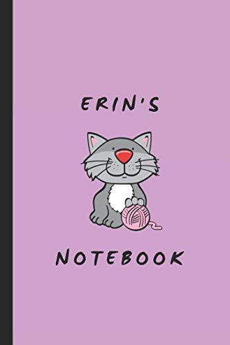 Erin's Notebook: Personalised Notepad For A Girl Named Erin