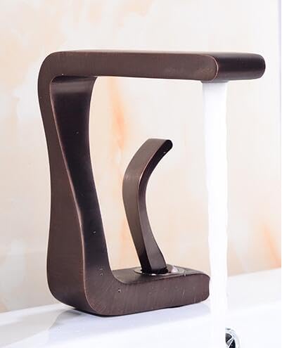 Mitigeur de lavabo cascade ORB robinet de salle de bain mécanique eau chaude froide