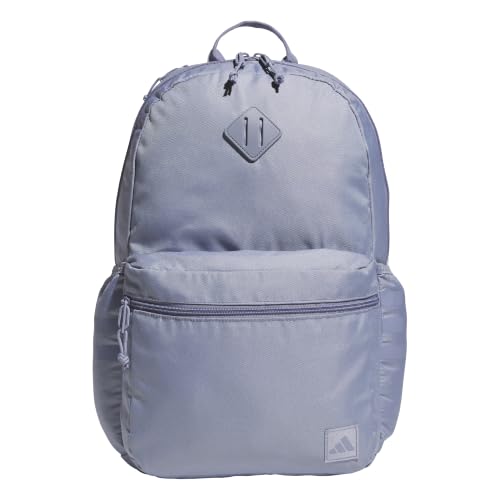 Image of adidas Classic 3-Stripe Backpack 5.0, Silver Violet Purple/Grey Four/5a, One Size, 3-stripe Classic Backpack – Bookbag for Laptop School Work Travel, 28l