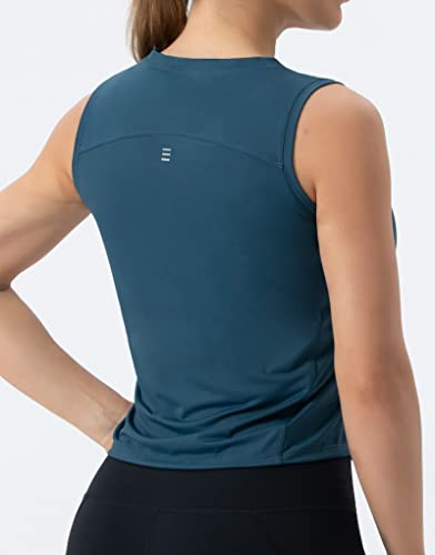 Image of THE GYM PEOPLE Women's Workout Tops in Ice Silk Quick Dry Sleeveless