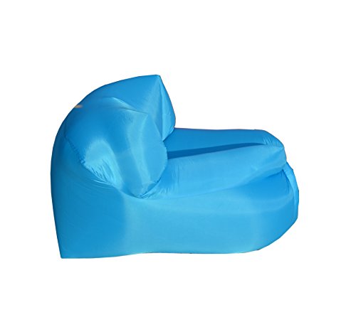 beachart Smart, Fauteuil Gonflable à Air Temps Libre, POLTRONA Smart, Bleu Ciel, cm.80X70X56