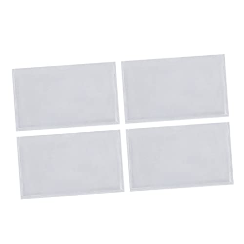 KOMBIUDA 32pcs Transparent Self Adhesive Bags Adhesive Pockets Clear Poly Bags Resealable Packing List Pouch Holder Card Cover Self Sealing Bags Card Pocket Business Protector Sleeves