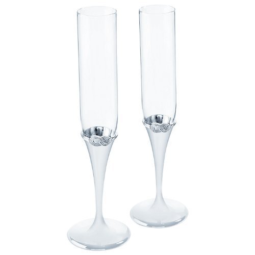 Vera Wang by Wedgwood - Infinity Silver Plated Toasting Flute Pair