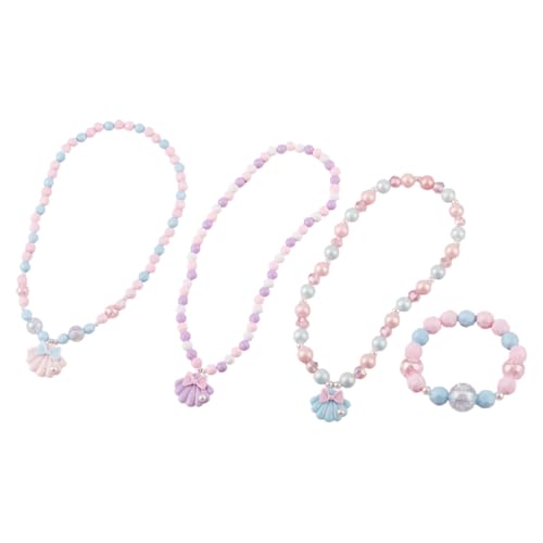 Collar adornos para niña y pulsera de perlas como regalo de comunión