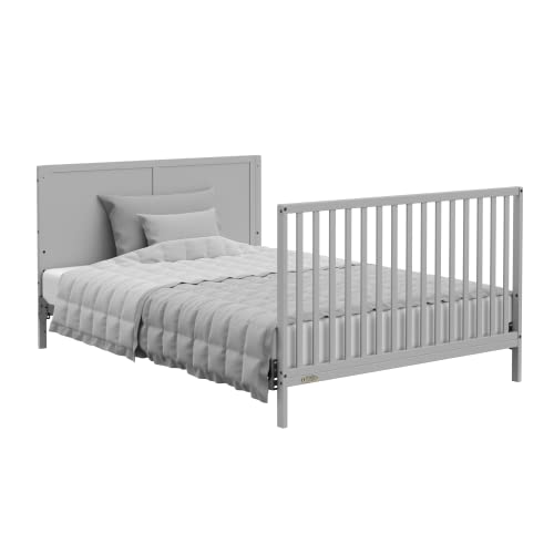 Graco Melrose 5-in-1 Convertible Crib with Drawer, Pebble Gray - image 7