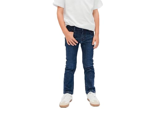 Staccato Boy Skinny Jeans STCSAM Passform: Slim Fit für Kleinkinder und Kinder – weitenverstellbarer Bund, Stretch-Denim, modisch; Farbe: mid Blue, 92-176 (DE/NL/SE/PL, Numerisch, 92, Slim)