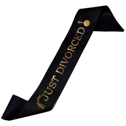 Uzztfa Schärpe Zur Scheidungsparty, Schärpe Für Frisch Geschiedene, Lustige Geschenke Für Geschiedene Für Frauen, Dekoration Für Happy Divorce Party, Partygeschenke, Dekorationszubehör