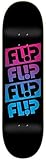 Team quattro faded 8.0"x31.5" flip deck (flde0020a055)