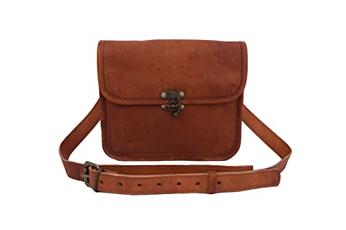 Sac à bandoulière vertical en cuir marron 28 cm pour ne plus encombrer vos poches