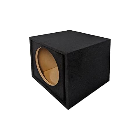 12" Inch 30cm Slot Ported Black Carpeted Car Sub woofer MDF Box Bass Enclosure Cover