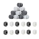 12 Pack Laundry Balls Non-Toxic Reusable Dryer Balls（6 White+6 Gray）
