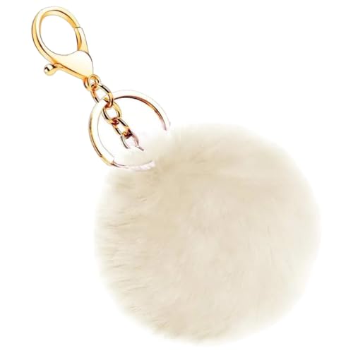 Porte-clés pompon peluche pour retrouver facilement vos clés dans le sac