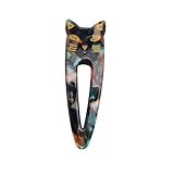 Cat Hair Clips for Women Girls Fashion Hairpins Alligator Clip Hair Accessories Black Green