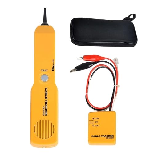 Rastreador de sondas y probador de líneas con buscador de cables y generador de tonos