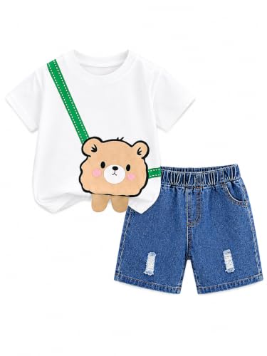 Image of Googo Gaaga Boy's Cotton Short Sleeve Printed Tshirt and Half Pant Set