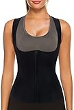 COMPRESIÓN PARA SOPORTE: el modelador de cuerpo de sudor para mujeres no solo te hace sudar en los deportes, sino que también proporciona una ligera compresión en el vientre gordo, puedes usarlo como camisas de compresión debajo, para brindar soporte para la espalda y una postura correcta. Si estás buscando un sudor y una forma de cuerpo adelgazante, prueba este entrenador de cintura KUMAYES para mujeres, ¡definitivamente te hará más saludable y con confianza en tu vida!