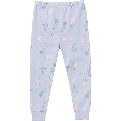 Gerber Baby Girls' Toddler Snug Fit 4-Piece Pajama Set, Fox Floral, 2T