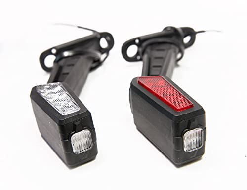 LED caoutchouc feu de gabarit latéral 12V 24V x 2 avec feu de position voiture camion caravane lampe voiture lumière blanc rouge orange Cover