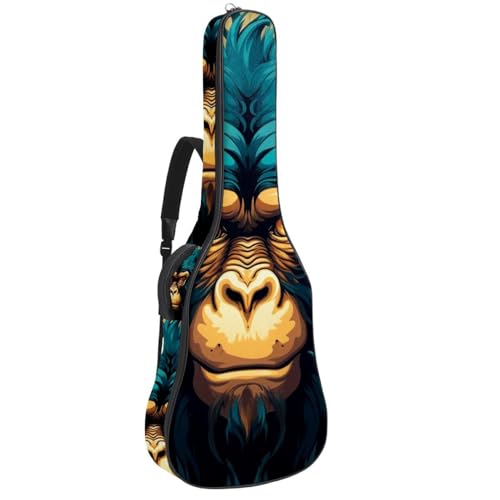 Housse guitare acoustique étanche 42 pouces grand étui avec poches