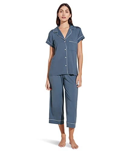 Image of Eberjey Gisele Short Sleeve and Cropped Pant PJ Set