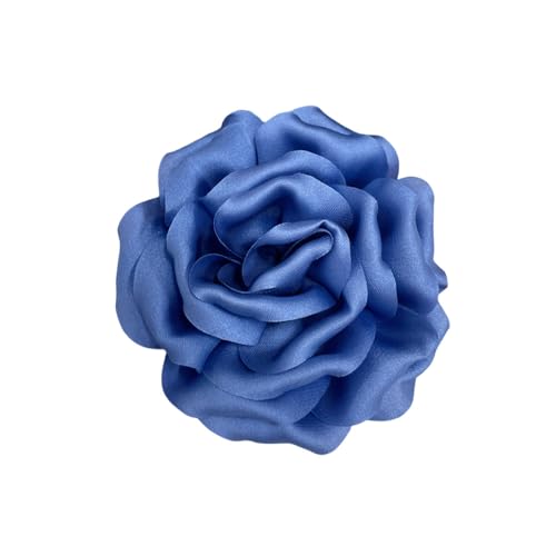 Image of Dainty Peony Rose Flower Brooches Lapel Pins Delicate Elegant Fabric Flowers Brooch Pin for Women Flower Corsage for Wedding Party Accessories Jewelry Gifts100mm
