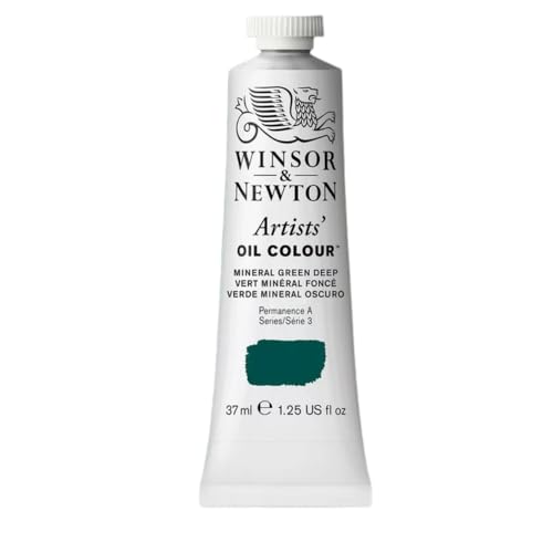 Winsor & Newton Artist's Oil Paint, Dark Mineral Green, 37ml Tube-Ölfarbe