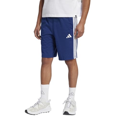 adidas Men's Essentials 3-Stripes Single Jersey 10-inch Shorts