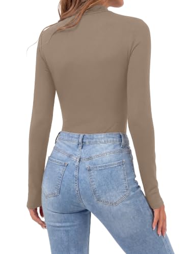 Image of OPOIPIN Women's Long Sleeve Basic Bodysuit