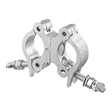 Volakebeing Bühnenklemme aus Aluminiumlegierung, 30 mm, Doppelhaken für bewegliche Scheinwerferhalterungen, LED-Strahler, Theaterausrüstung, DJ-Zubehör und Konzerte