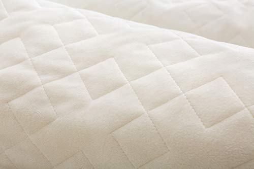 Image of F.Y.Dreams Duvet Cover for Weighted Blanket 60x80 inches with 8 Ties /Minky Square Quilted /Off-White