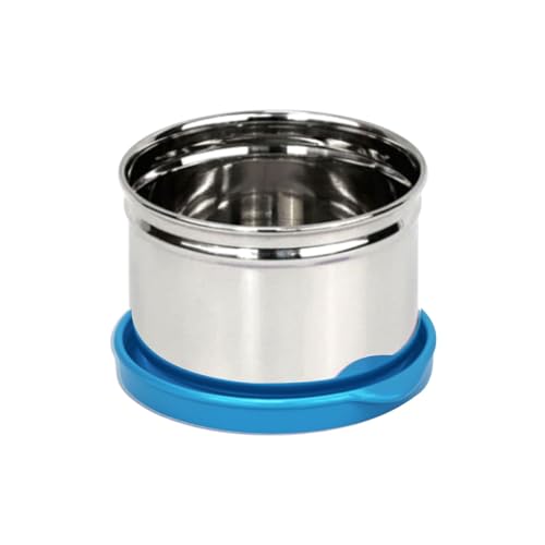Image of Signora Ware Mini Fresh Stainless Steel Small Container | Airtight & Leakproof | Compact & Travel-Friendly | Easy to Carry | Perfect for Office, School & Home Use (170ml | TBlue)