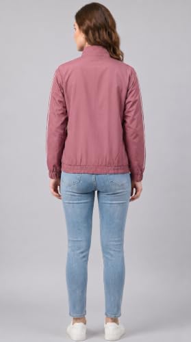 Image of Women Lightweight Jacket | Solid Casual Windcheater With 2 Pockets