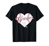 Baseball Heart Mickey Gasper Minnesota Baseball MLBPA T-Shirt