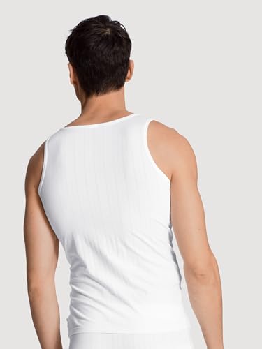 CALIDA Pure & Style Unterhemd Herren, atmungsaktiv, schnelltrocknend und geruchshemmend, mit maskulinem Nadelzug – Bild 5