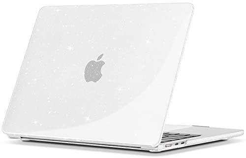 Ya en manzanajugosa.com: TECOOL Funda Compatible con MacBook Air M4 M3 M2 13,6 Pulgadas 2025 2024 2022 (A3240 A3113 A2681), Carcasa de Plástico Ultrafina Brillante, Glitter Transparente