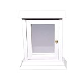 Melody Jane Dollhouse - clóset Medicinal con Puerta de Espejo, Color Blanco