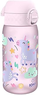 Ion8 Szczelna butelka na wodę dla dzieci, Małe Jednorożce, 350ml (12oz)