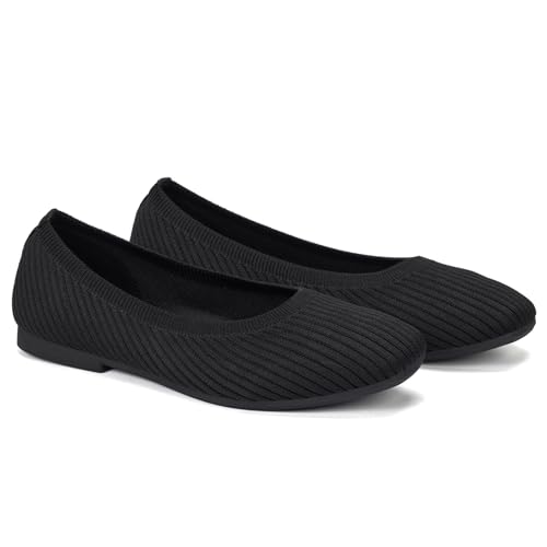 Frank Mully Women's Flats Square Toe Flats Comfortable Slip on Washable Ballet Flats Shoes for Women Dressy Work2