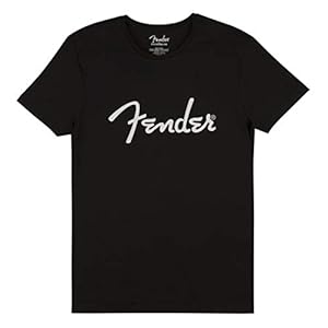 Fender Heren Origineel Fender T-shirt, zwart, M