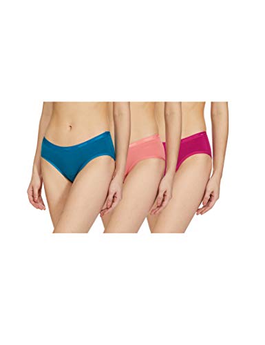 Image of Amante Solid Cotton Low Rise Hipster Panty Pack(Pack of 3)