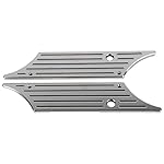 BOERLKY-Chrome-Hard-Saddle-Bag-Latch-Cover-Face-Fits-Road-Aluminum-Left-and-Right-Equipped-with-Hard-Painted-Saddle-Bags-PositionStrict-QC-Fitment-Tested