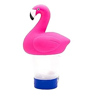 Chloor Tablet Houder, Drijvende Pool Chloor Dispenser Automatische Tablet Chemische Houder Flamingo Decoratie
