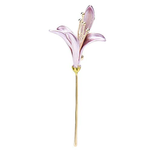 Broche fleur de lys bicolore accessoire chic de mariage