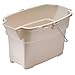Rubbermaid Roughneck Square Bucket, 14-Quart, Bisque, Comfortable/Durable Pour Handle, Sturdy Pail Bucket for Household Cleaning/Mopping