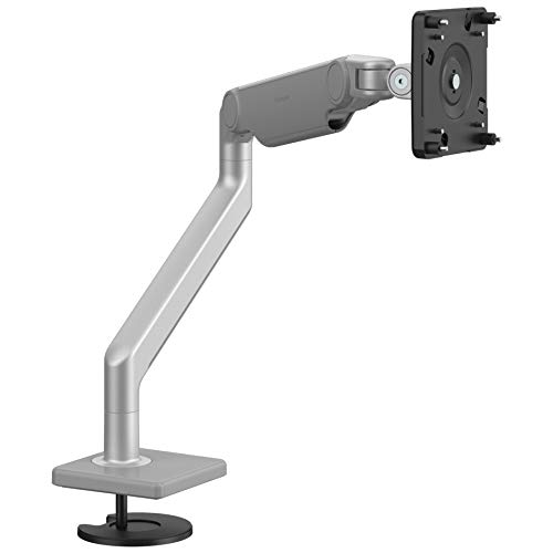 HumanscaleM2.1 Adjustable Monitor Arm with Bolt Thru Mount with Base - Silver M21BTSBTB